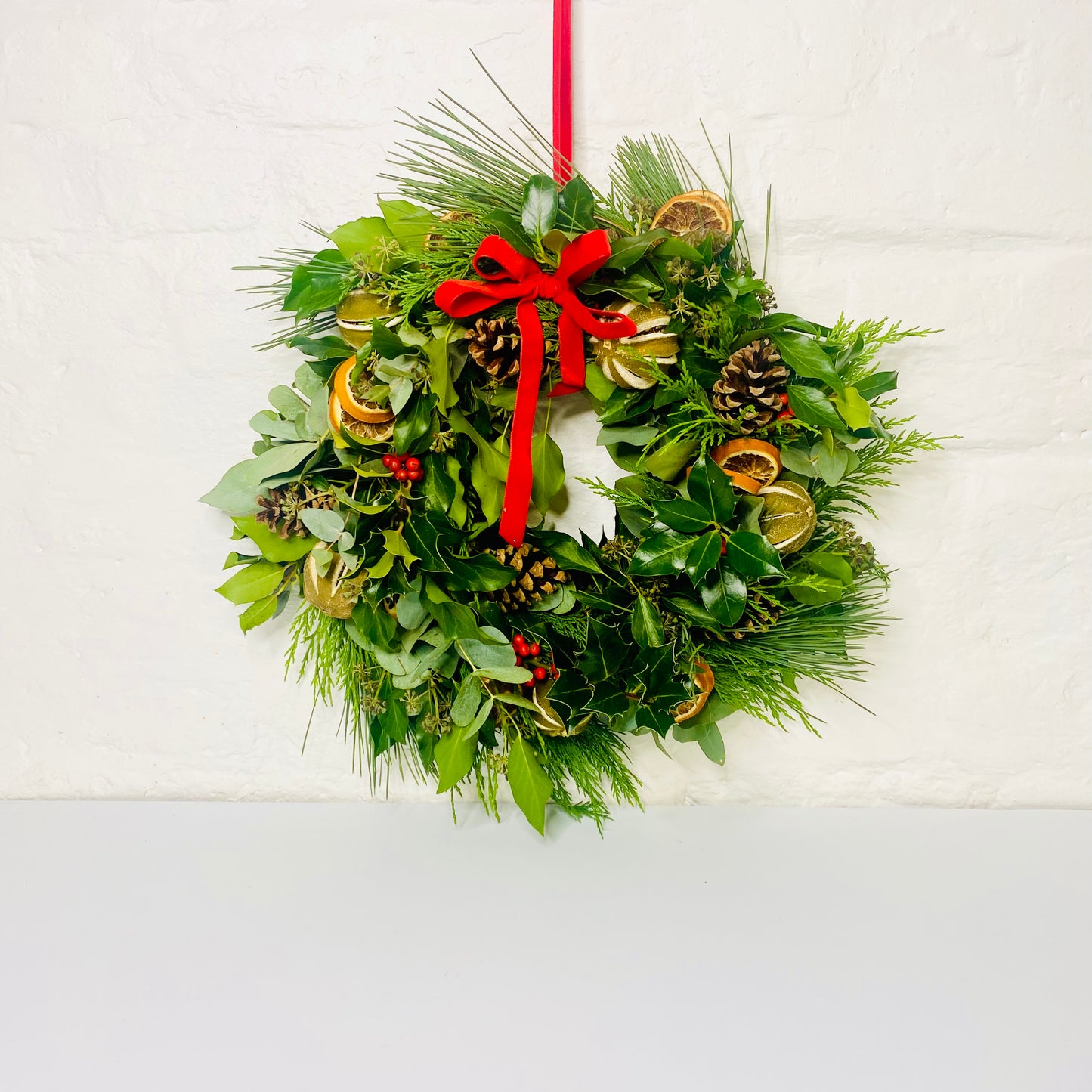 Holly Berry Wreath | Christmas Door Wreath