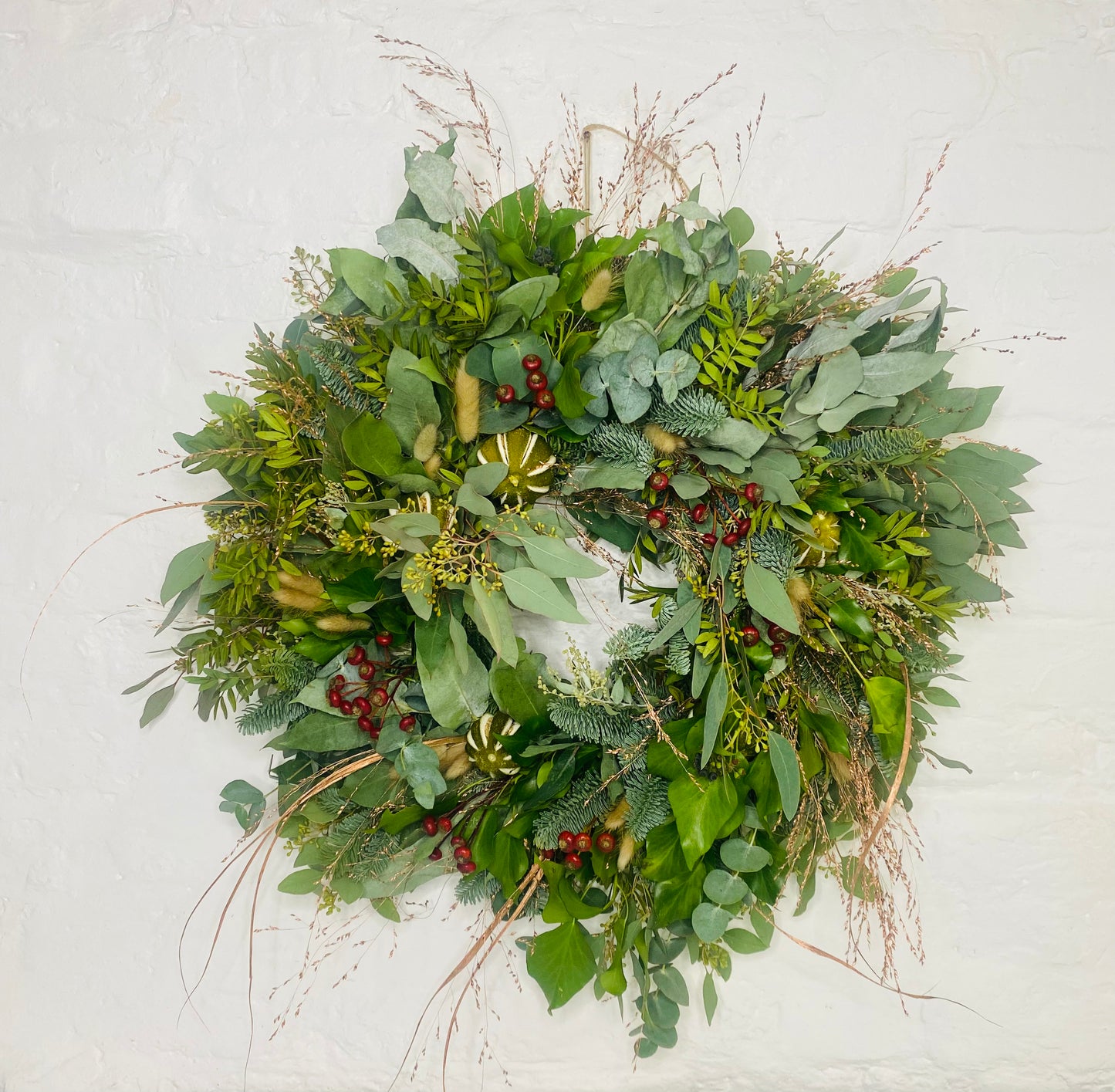 Winter Hedgerow | Fresh Christmas Door Wreath