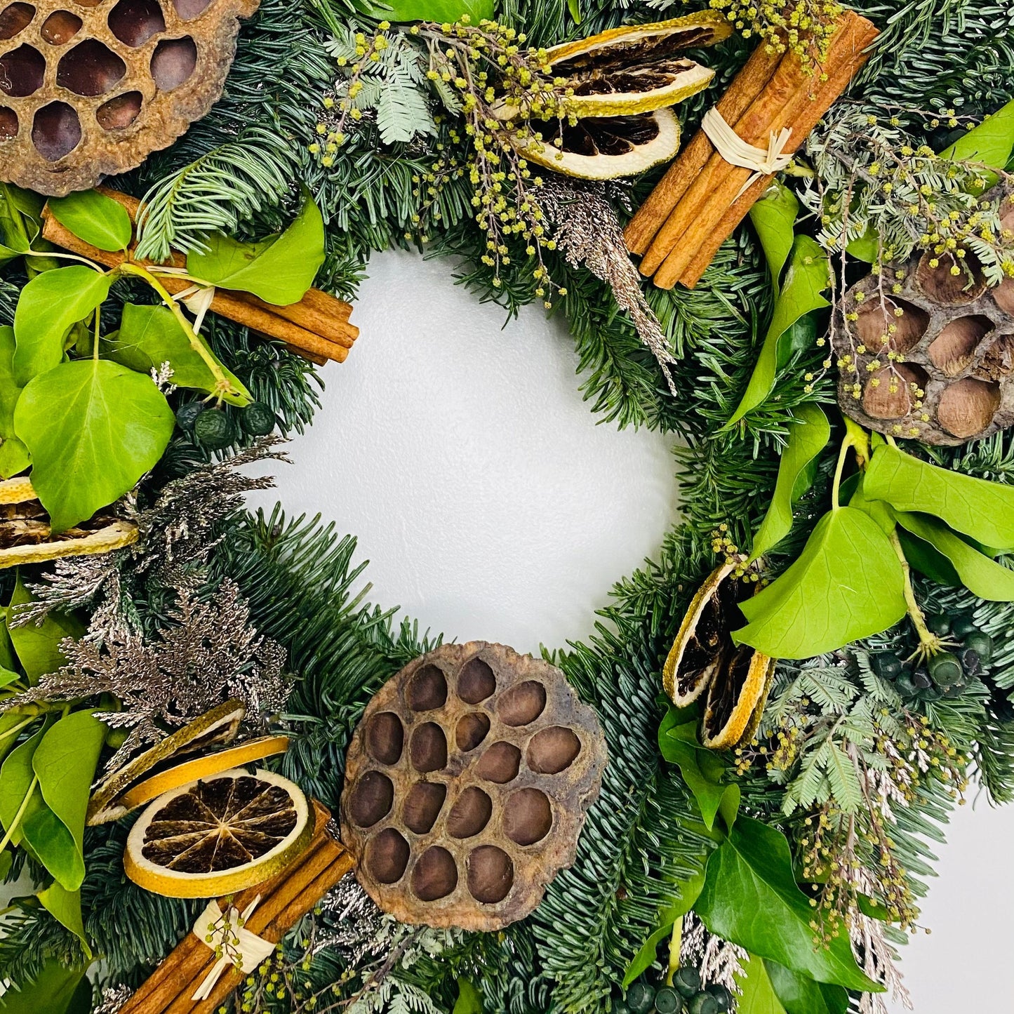 Spiced Wreath | Festive Door Wreath | Natural Decoration