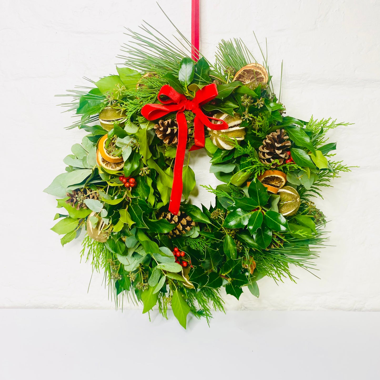 Holly Berry Wreath | Christmas Door Wreath