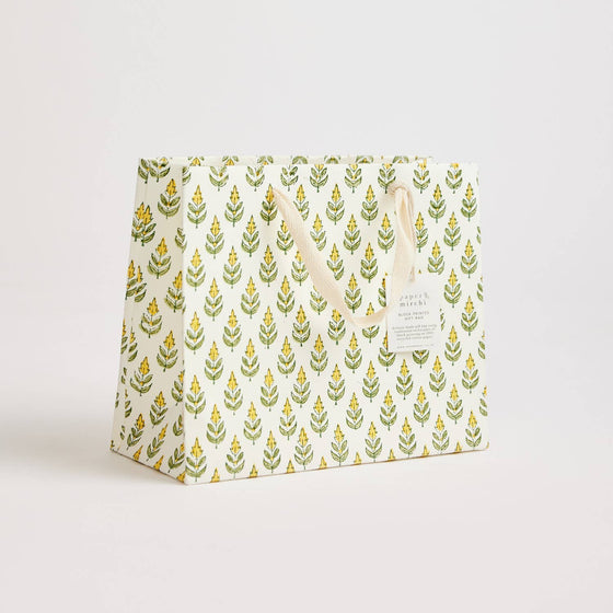 Hand Block Printed Gift Bags (Medium) - Sunshine