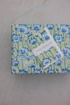 Block Printed Wrapping Paper Sheets - Lotus Indigo