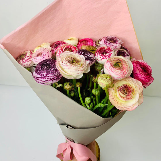 Ranunculus Cappuccino |  Spring Flower Bunch | Mothers Day