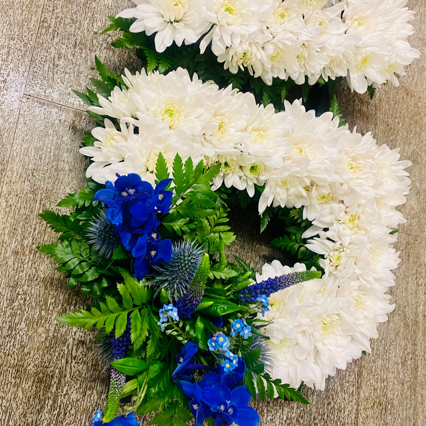 Lettering - funeral flower lettering
