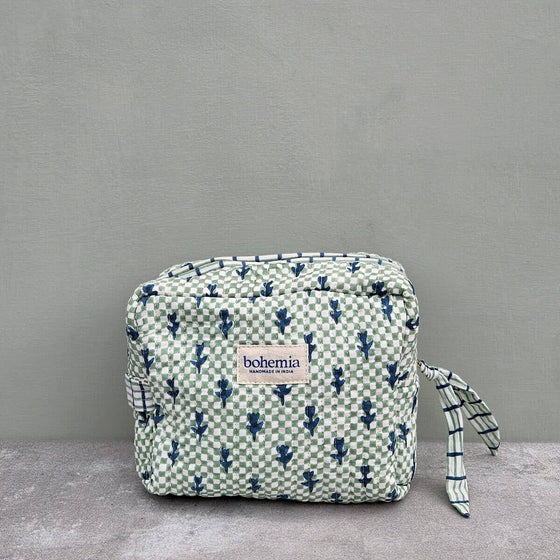 Tulip Check Wash Bag Medium