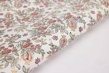  Block Printed Wrapping Paper Sheets - Pomegranate Pink Earth
