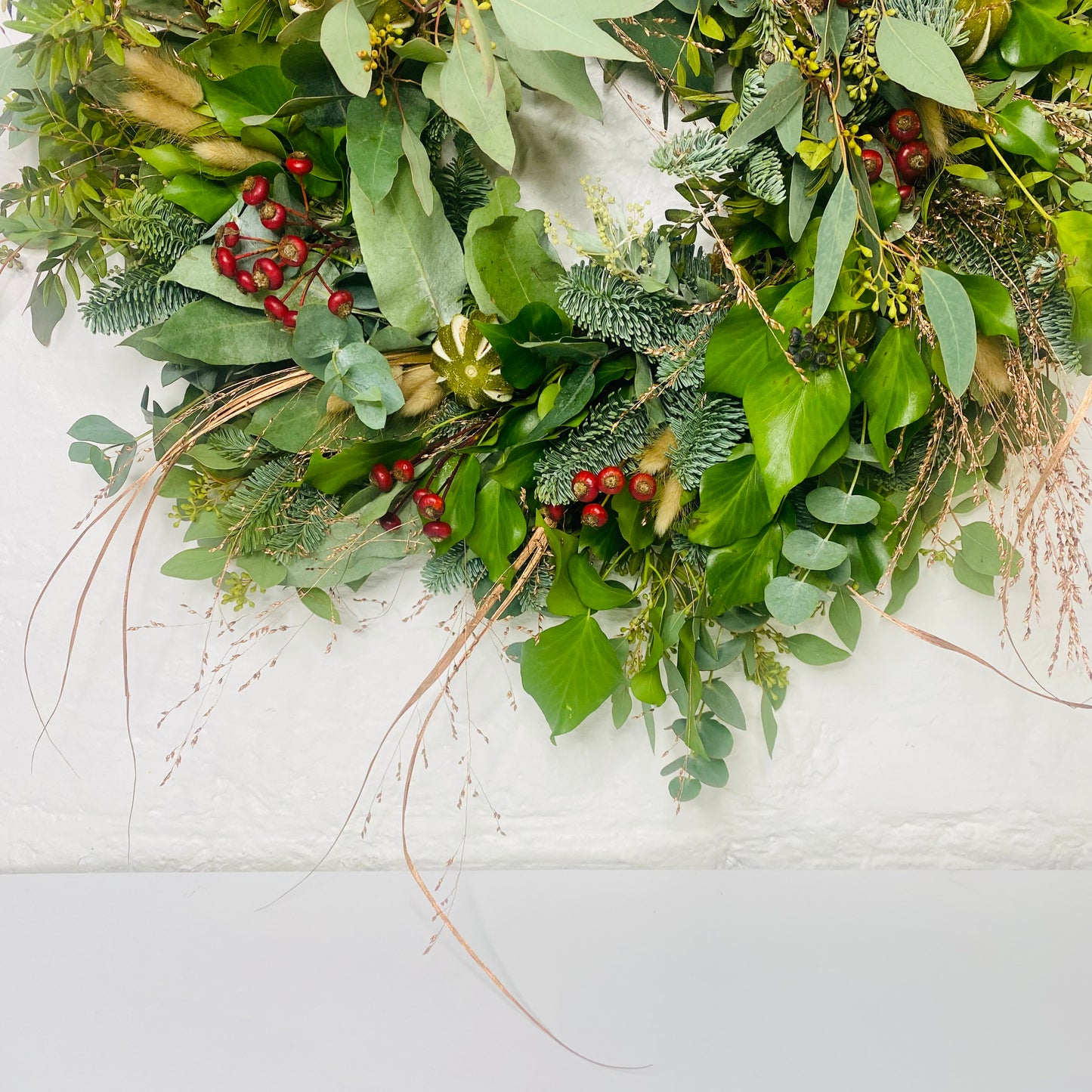 Winter Hedgerow | Fresh Christmas Door Wreath