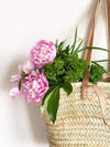 STRAW BAG Handmade with leather, French Market Basket | Mothers Day