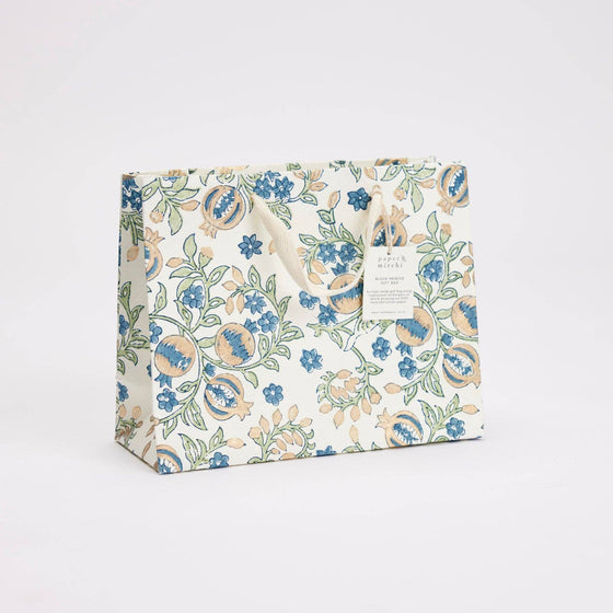 Hand Block Printed Gift Bags (Medium) - Indigo
