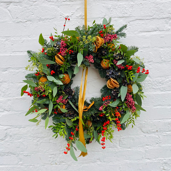 Woodland Spice | Christmas Door Wreath | Festive Workshop