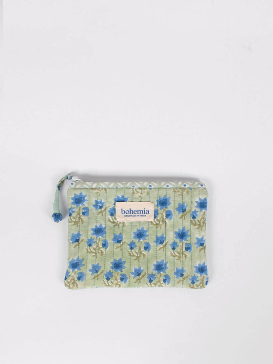 Posie Zip Pouch, Sage