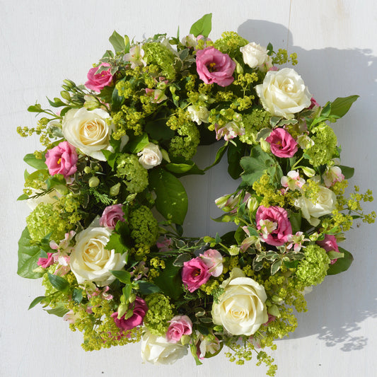 Country Garden Wreath - Funeral Flowers