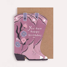  Cowboy Boots Birthday Card | Cowgirl Birthday Card | Western