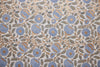Block Printed Wrapping Paper Sheets-Marigold Glitz BlueStone - Chobham Flowers #