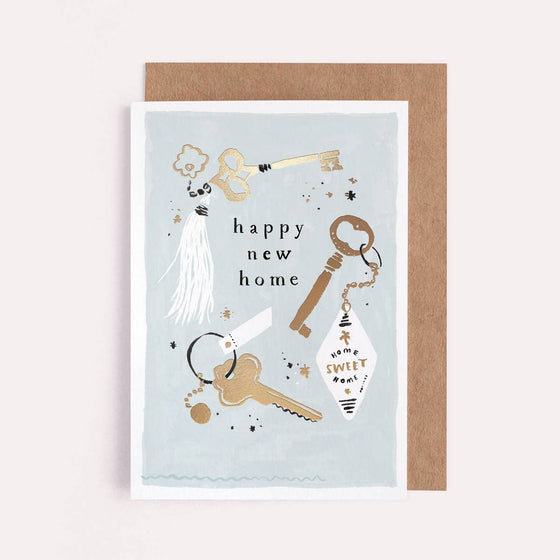 Keys New Home Card | Housewarming Card | New House Card