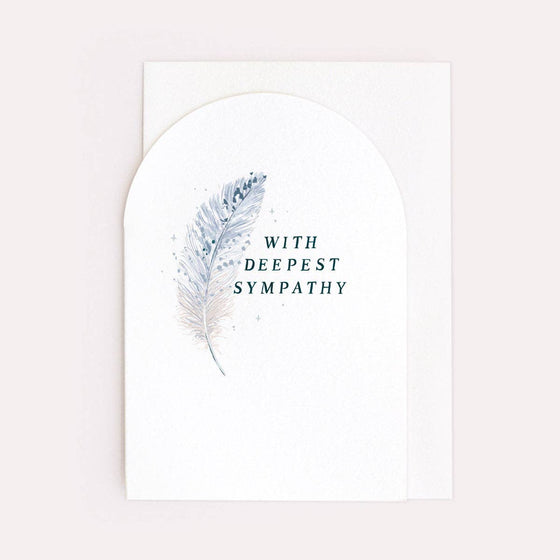 Feather Sympathy Card | Condolences Cards | Greeting Cards
