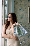Hand Block Printed Gift Bags (Medium) - Indigo