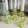 Green Glass Taper Candle Holder - A Radiant Touch of Elegance - Chobham Flowers #