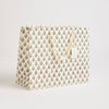 Hand Block Printed Gift Bags (Large) - Blush - Chobham Flowers #