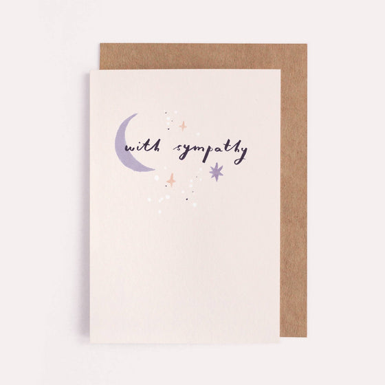 Moon Sympathy Card | Thinking of You Cards | Condolences Cards - Chobham Flowers #