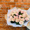 Pink Rose Handtied Bouquet - Chobham Flowers #10 Stems