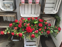  Red Coffin Spray - Funeral Flowers - Chobham Flowers #2/3 ft