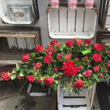  Red Coffin Spray - Funeral Flowers - Chobham Flowers #2/3 ft