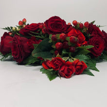  Red Rose Heart - Funeral Flowers - Chobham Flowers #12 Inch