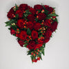 Red Rose Heart - Funeral Flowers - Chobham Flowers #18 inch