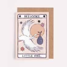  Stork New Baby Card | Gender Neutral Baby | Congratulations Cards - Chobham Flowers #